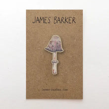 Load image into Gallery viewer, James Barker Illustrated Wooden Pin