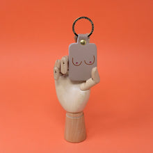 Load image into Gallery viewer, Boob Leather Key Fob