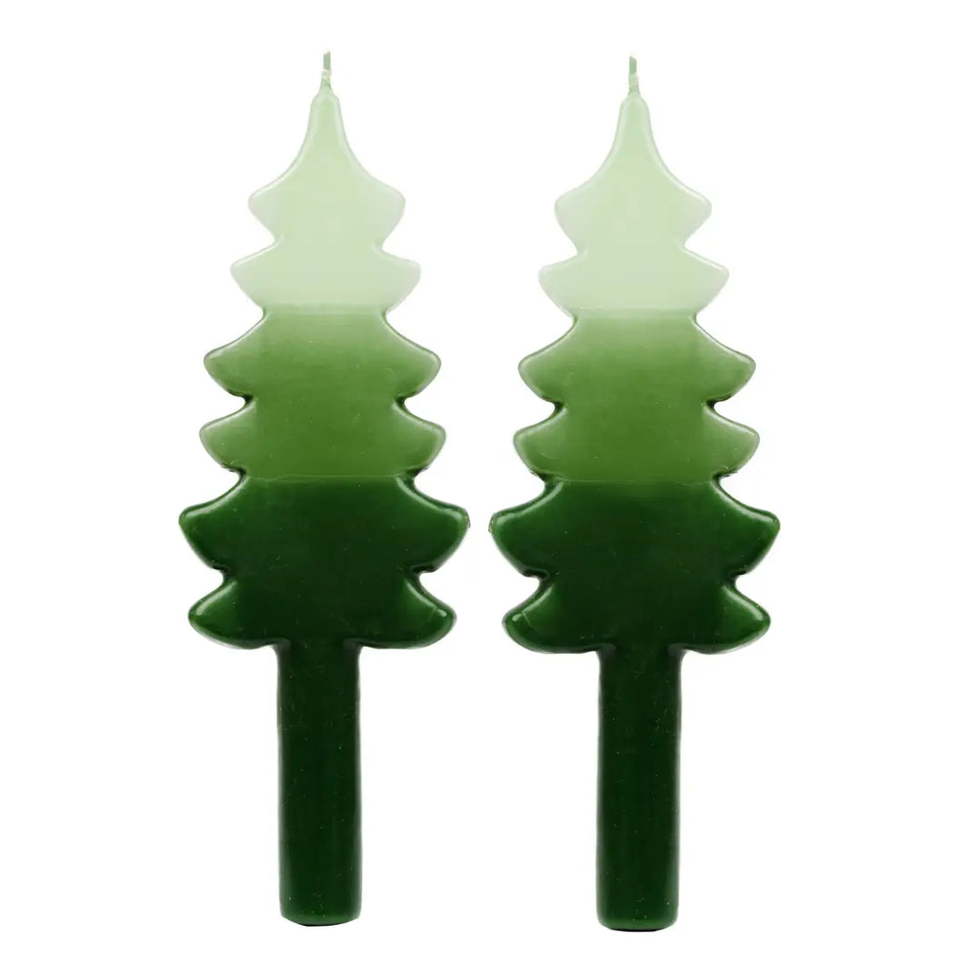 Christmas Tree Dinner Candles