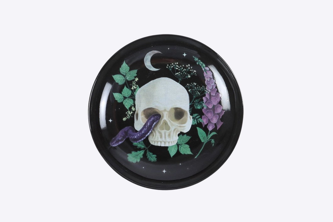 Venom & Vines Gothic Skull Trinket Dish