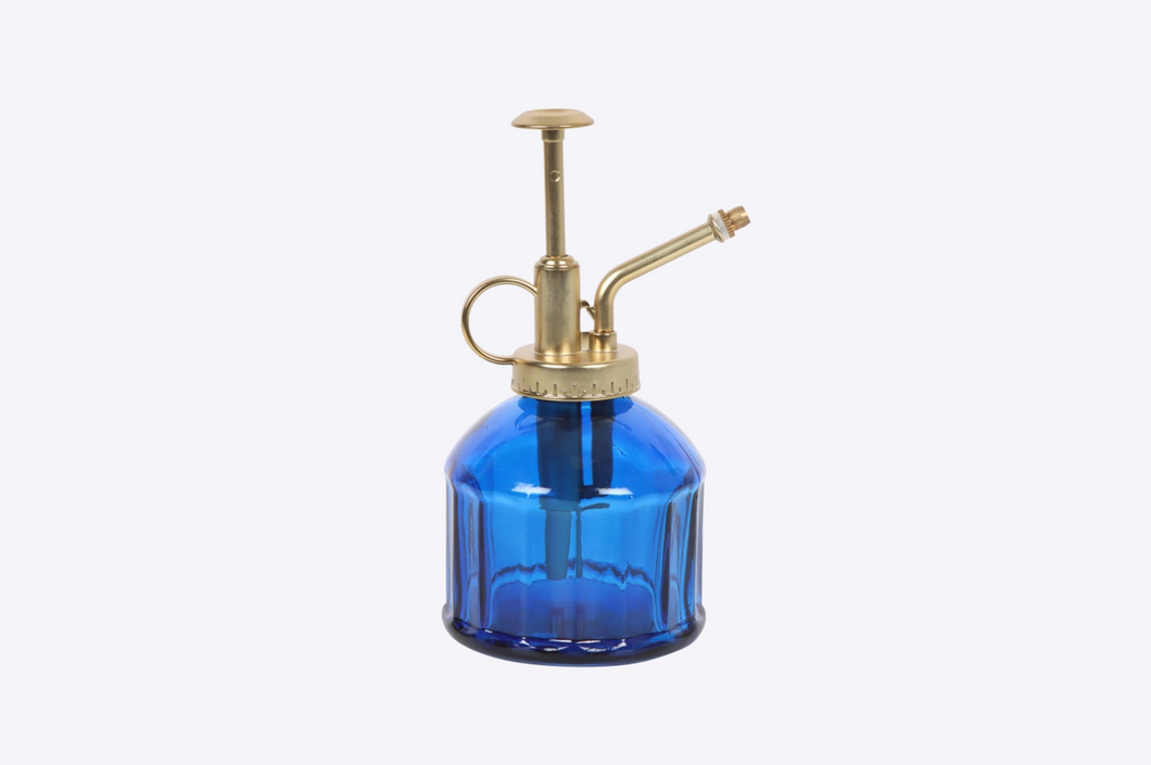 Small Blue Glass Plant Mister