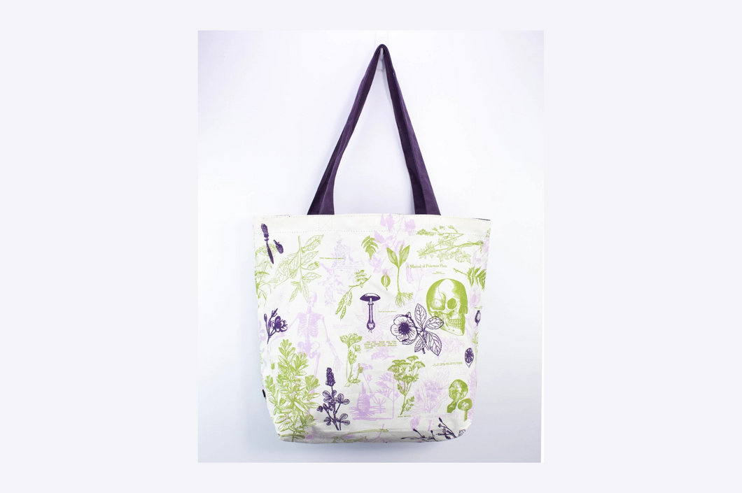 Poisonous Plants Canvas Tote Shoulder Bag