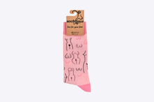 Load image into Gallery viewer, Pink Boobs Bamboo Socks
