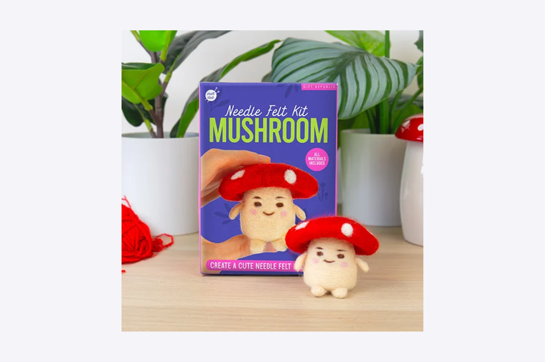 Mushroom Needle Felting Kit