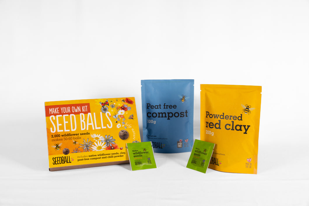 Make your own wildflower seed balls kit