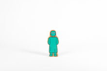Load image into Gallery viewer, Natural Wood Toys - Turquoise Surgeon
