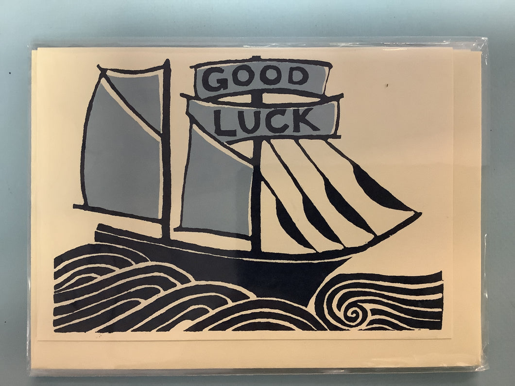 Card Good Luck Ship