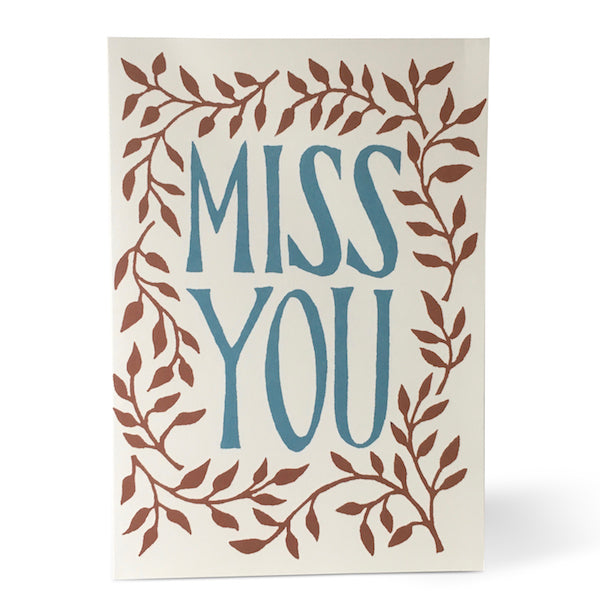 Miss You Card